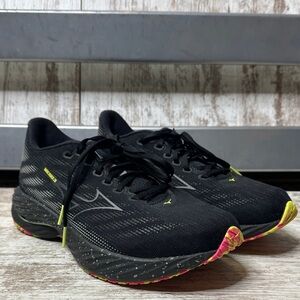 MIZUNO Running Shoes WAVE RIDER 28 J1GC246301 Black/Silver/Pink Men’s Sz 9
